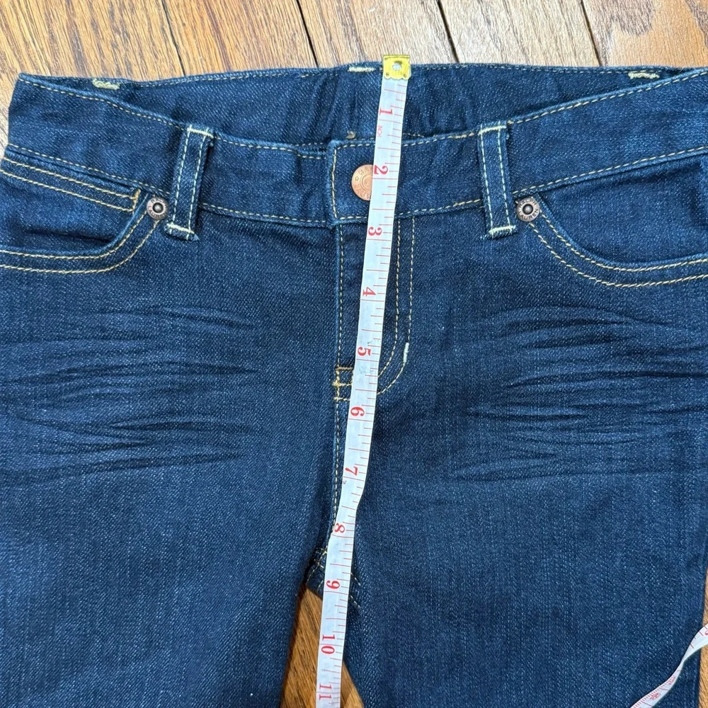 Ralph Lauren Girls Dark Wash Straight Leg Jeans Size 6X Classic Denim Vintage